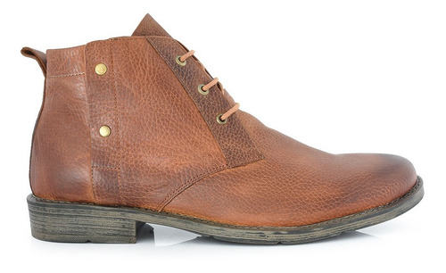 Borcego Hombre Cuero Briganti Bota Casual Zapato Taco Cadiz