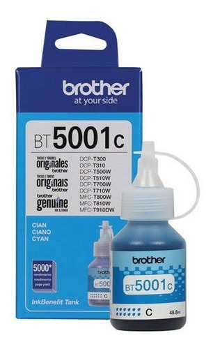 Tinta Brother Original T5001 Cyan 