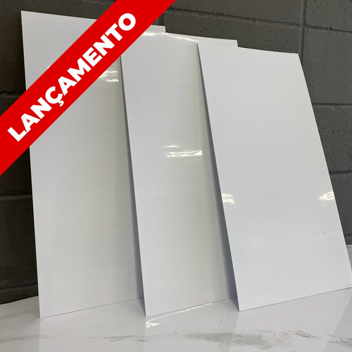 Placa Adesiva 3d Parede Painel Mármore 30x60cm Cor Branco Pure