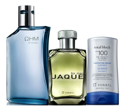 Perfume Ohm + Jaque + Bloqueador Total - mL a $1002