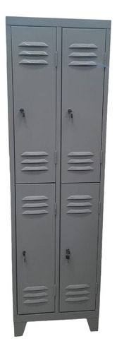 Guardarropas Locker 4 P/c Cerraduras - Patas  1,85x0,53x0,52