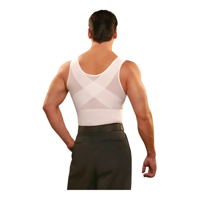 Camiseta Faja Hombre Unica Con Power Net Color Blanco Talla 3xl