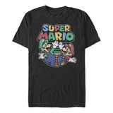Camiseta Super Mario Bros Clásica - Videojuego Retro Algodón