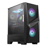 Msi Mag Forge 100r Mid Tower Gaming Computer Case 'black, 2x