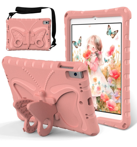 Funda Butterfly Eva Para iPad 10.2 2021/2020/ 2019 Para iPad