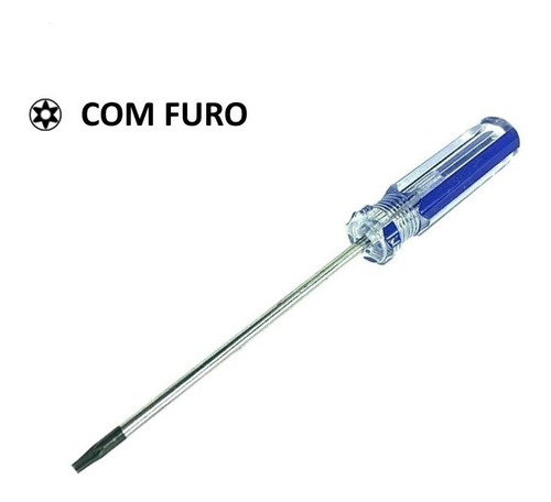 Chave Torx T8 T10 Com Furo Ps3 Ps4 Xbox 360 One Hd