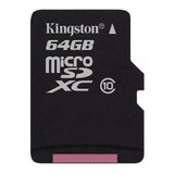 Tarjeta De Memoria Kingston Canvas Select Con Adaptador 64gb