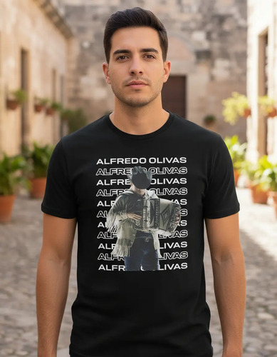 Playera De Alfredo Olivas Letras, Deportiva, Pro Dry | Meses sin interés
