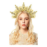 Halo Crown Gold Spikes Sunburst Crown Halo Headpiece Mary