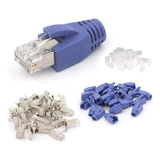 Paquete De 30 Conectores Vce Rj45, Enchufes Modulares Blinda