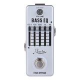 Effect Pedal Alloy Body True Bypass Rowin Equalizer Bass Eq