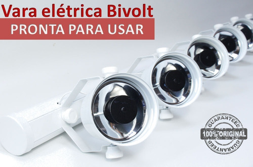 Vara Elétrica 6 Tx Led 3w Refletores Pimbim Branco Quente***