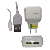 Carregador Turbo 2 Usb Hmaston + Cabo P/ iPhone 4.1a -y29-2