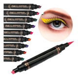 Delineador De Ojos Sello Eyeliner Colores Larga Duración 