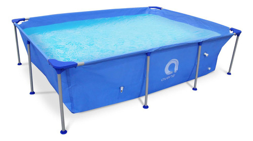 Alberca Piscina Armable Acero Rectangular 265x182x66cm Color Azul