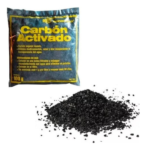 Carbón Activado Bonacqua Material Filtrante Acuarios 100g