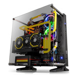 Funda De Cristal Negra Thermaltake Core P3 Tg De 5 Mm Con Elevador 16x