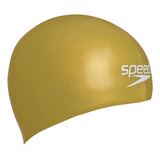 Gorra Casco Natación Speedo Fastskin Competición Color Oro Negro 976 Diseño De La Tela Liso Tamaño L