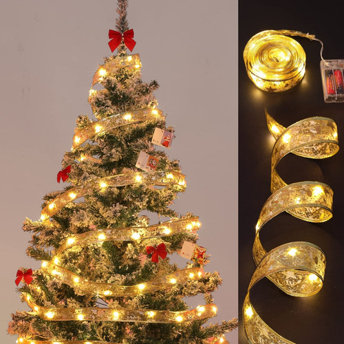 Cinta De 40 Luces Led Para Árbol De Navidad, 4m