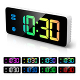 Reloj Despertador Digital Rgb De 5.8 Pulgadas Para Niños, Re