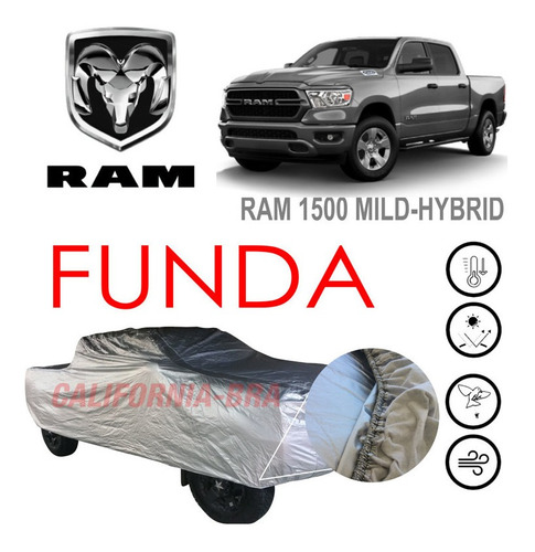 Funda Cubierta Lona Cubre Ram 1500 Mild Hybrid 2022