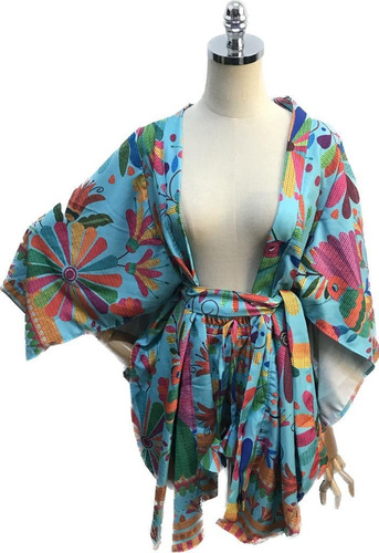 Conjunto Máxi Kimono Com Short Soltinho