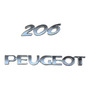 Par Insignias Compatible Peugeot  Metal Lateral Tuningchrome Peugeot 206