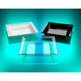 Platitos Cuadrado 11x11 Aparencia Cristaleria Reutilizables