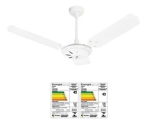 Ventilador De Teto New Comercial Eco S/lustre 110v Branco