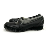 Zapato De Cuero Escolar Mafalda Marca Skechers N°36 Negro