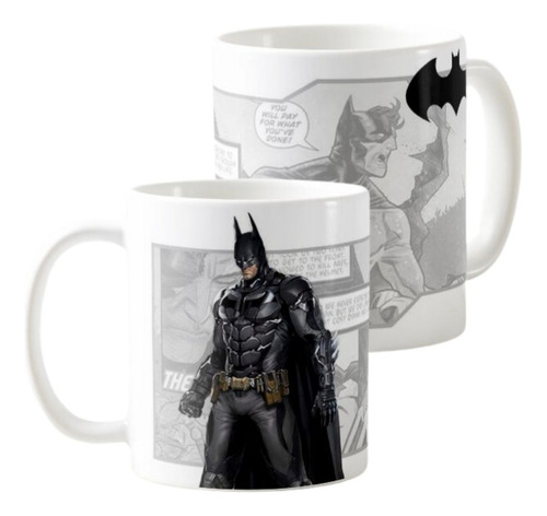 Mug Batman Cómic  Taza Ceramica 11 Onz