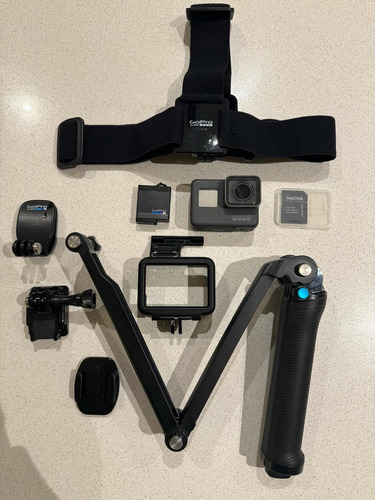 Go Pro Hero 5 Black, Impecable, 2 Usos, Brazo, Vincha, Acc.