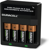 Carregador Duracell Para Pilhas Aa E Aaa Com 4 Pilhas Cef-14