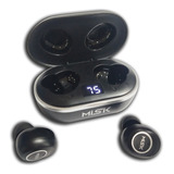 Misik - Audifonos In-ear Inalámbricos Bluetooth Manos Libres Color Negro