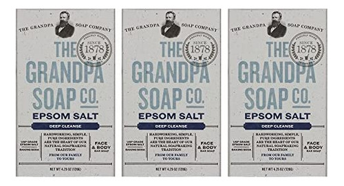  Sabonete Em Barra De Sal Epsom The Grandpa Soap Company  S