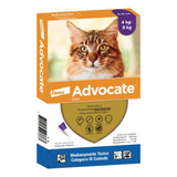 Advocate Gatos X 0.8 Ml 1 Pipeta Antiparasitante 4 A 8 Kg