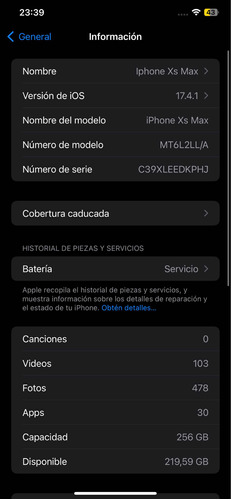 Celular iPhone XS Max