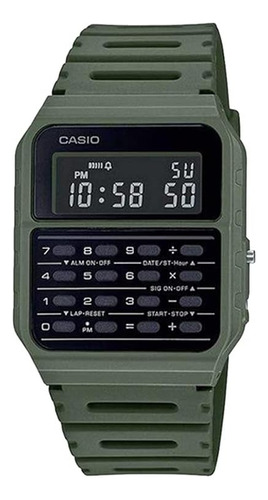 Casio Ca-53wf-3b Calculadora Reloj Digital Verde Para Hombre