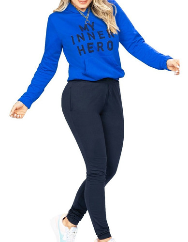 Conjunto Deportivo Camibuzo Chompa Sudadera Joger Mujer Dama