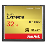 Memoria Para Camara Udma 7 Sandisk 32gb Extreme Compactflash