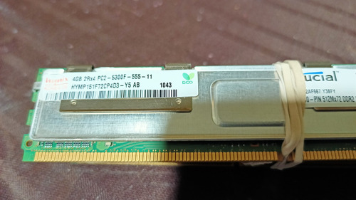 Kit Ram Ddr2 Ecc Pc2 5300f 4gb X 4, 16 Gb 