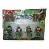 Tortugas Ninjas Turtles Set X 4  Articuladas Con Accesorios