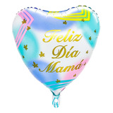 Pack 12 Globo Metalico 18 Feliz Dia Mama Variados