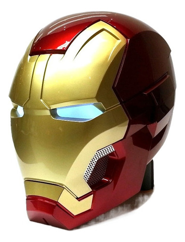 Casco De Iron Man Con Luz Led, Máscara De Pvc Cosplay, 1:1