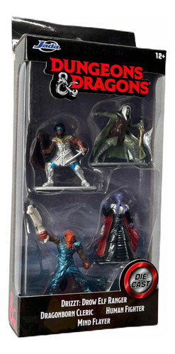 Nano Metalfigs Serie Dungeons Y Dragons Marca Jada Pack X 4