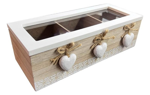 Caja Organizadora De Madera Para Te/joyas/accesorios