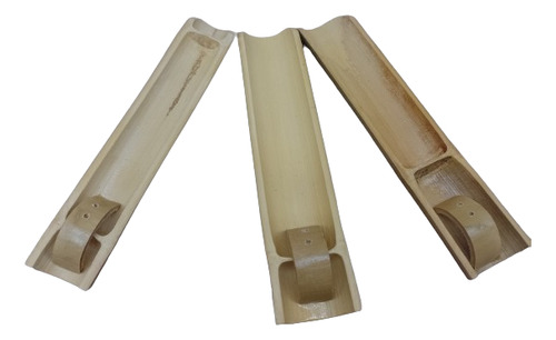Kit Com 2 Porta Incenso Bambu Artesanal