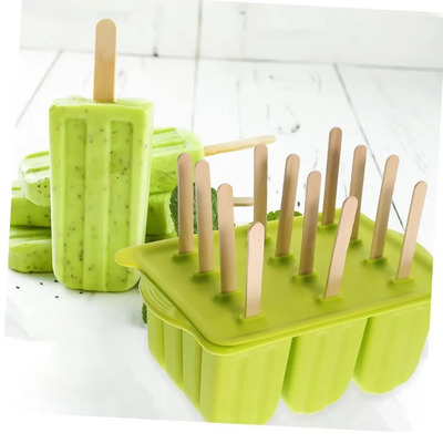 Molde Silicona Helado Hielo Paleta Cubo Casero . .