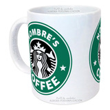 Mug Taza Con Nombre Starbucks Café Personalizado