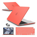 Funda Hard Case Para Macbook Air M2 13 Pulgadas Coral